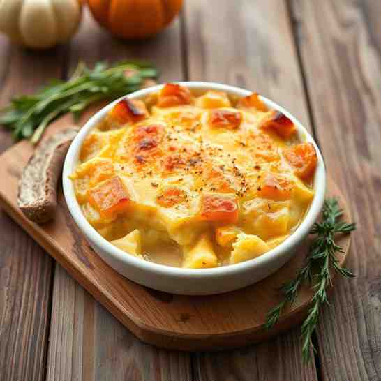 Pumpkin & Cheddar Scalloped Potatoes